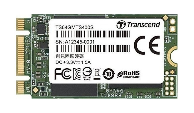 Transcend MTS400S 64 GB M.2 SSD