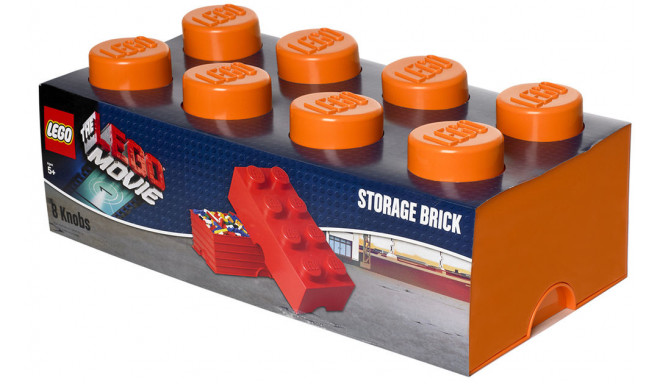 LEGO mänguasjakast Room Copenhagen Storage Brick 8, oranž (RC40041760)