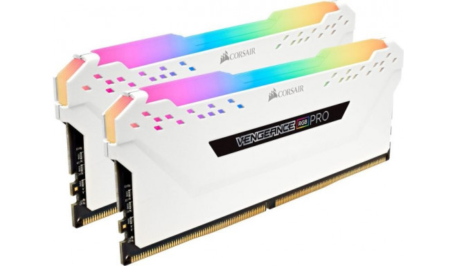 Corsair DDR4 16 GB 3200-CL16 - Dual-Kit - Vengeance RGB PRO White