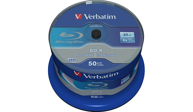 Verbatim BD-R 6x 25GB DataLife Blu-ray 50pcs Roll