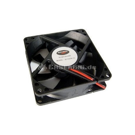 korpuse ventilaator 80x80x25, must