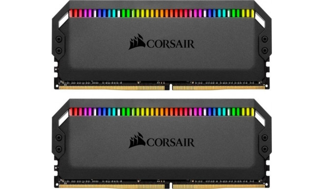 Corsair DDR4 16 GB 3200-CL16 - Dual-Kit - Dominator Platinum RGB Black