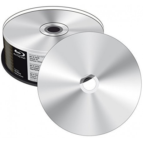 Mediarange BD-R 25 GB Blu-ray Disks (6X, 25 pieces)