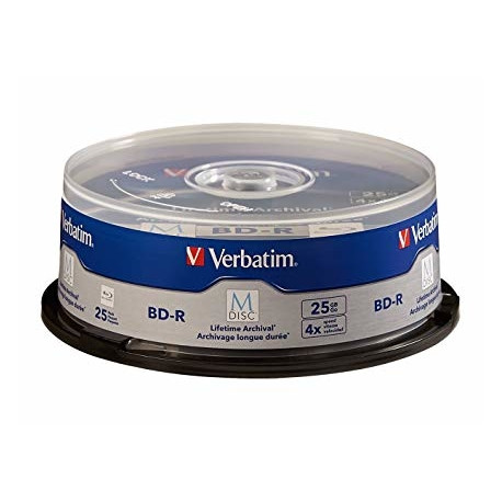 Verbatim M-DISC BD-R 4x 25 GB Blu-ray blanks (4 times, 25 pieces)