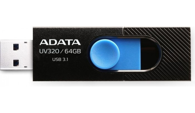 Adata flash drive 64GB UV320 USB 3.2, black/blue