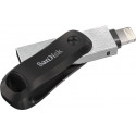 SanDisk mälupulk 128GB iXpand Go USB 3.2 & Lightning, must/hõbedane