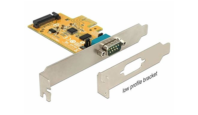 DeLOCK PCIe> 1x Serial - with power supply ESD protection