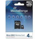 MediaRange mälukaart microSDHC 4GB Class 10