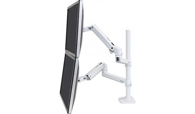 Ergotron LX dual stacking arm - white