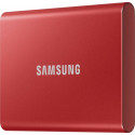 Samsung väline SSD 2TB T7 USB-C 3.2, punane