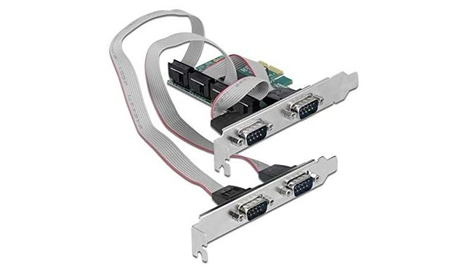 DeLOCK PCI Express card to 4 x serial RS-232, interface card