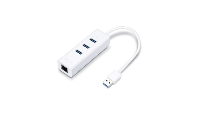 TP-Link 3-Port-USB3.0-Hub & Gigabit-Ethernet-Adapter, USB-Hub