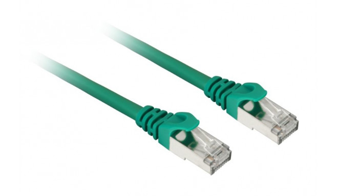 Sharkoon patch network cable SFTP, RJ-45, with Cat.7a raw cable (green, 1 meter)