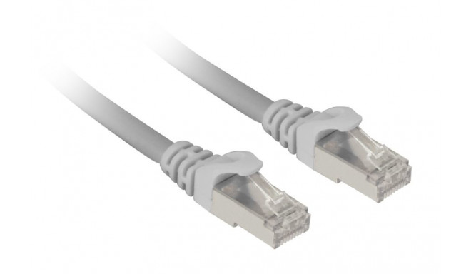 Sharkoon patch network cable SFTP, RJ-45, with Cat.7a raw cable (grey, 1 meter)