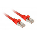 Sharkoon patch network cable SFTP, RJ-45, with Cat.7a raw cable (red, 50cm)