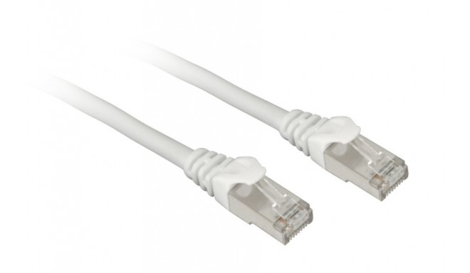 Sharkoon patch network cable SFTP, RJ-45, with Cat.7a raw cable (white, 7.5 meters)