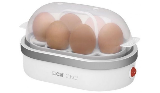 Clatronic egg cooker EK 3497 400W whiteite / silver - for 6 eggs