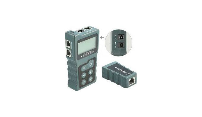 DeLOCK Network Tester RJ45 / PoE / DC + LCD | 63110