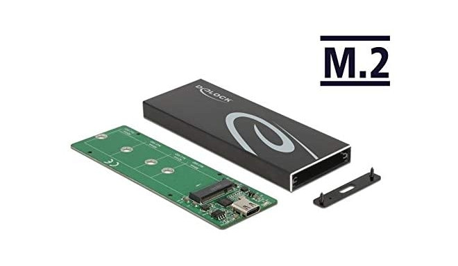 DeLOCK external enclosure for M.2 SATA SSD, drive enclosure 42003