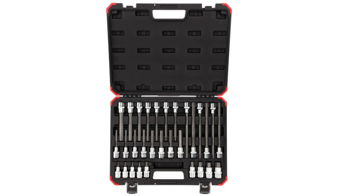 Gedore Red screwdriver socket set 1/2 hex 30 pieces - 3301573