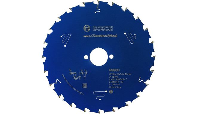 Bosch Powertools circular saw blade Expert for Construct Wood H 190x30-24 - 2608644139