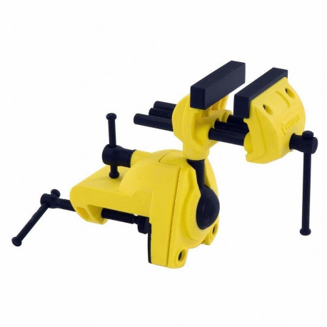 Stanley MaxSteel multi-axis vise (yellow/black)