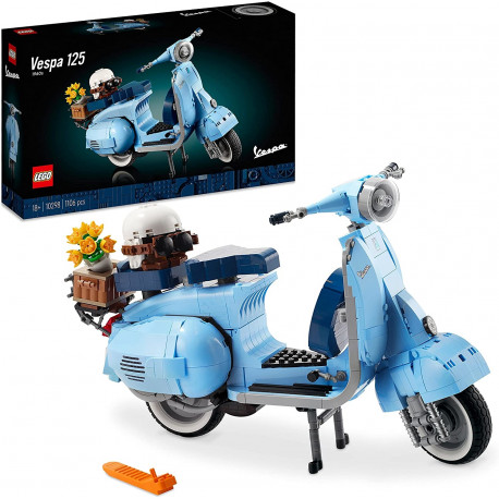 LEGO 10298 Creator Expert Vespa 125 Construction Toy (Model Kit, Vintage Italian Scooter, Build and