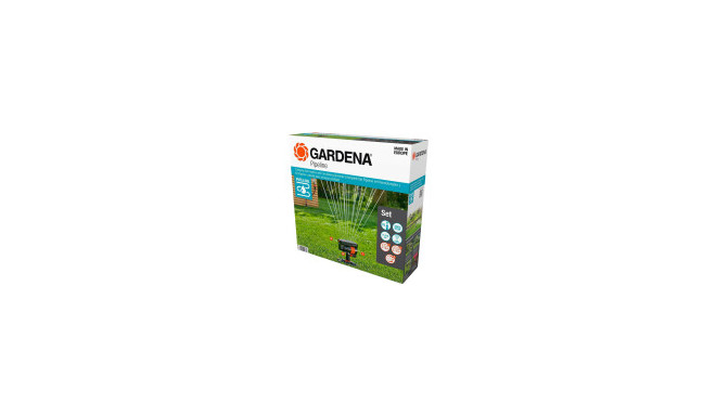 GARDENA complete set pipeline with square sprinkler, water tap (with 2 water sockets)