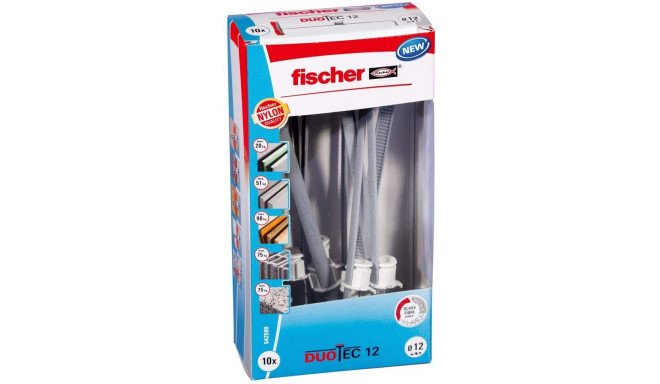 fischer toggle dowel DUOTEC 12 LD (light grey/red, 10 pieces)