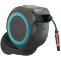 GARDENA Wall-Mounted Hose Box RollUp M, 20 meters, hose reel (grey/turquoise)