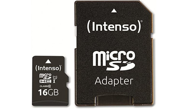 Intenso UHS-I Performance 16 GB microSDXC, memory card (black, UHS-I U1, Class 10)