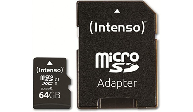 Intenso UHS-I Performance 64 GB microSDXC, memory card (black, UHS-I U1, Class 10)