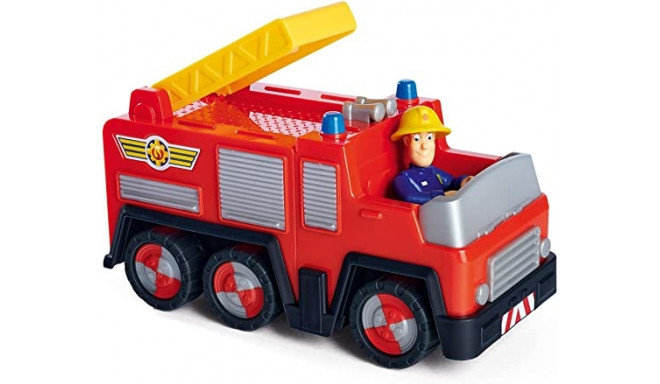 Simba Fireman Sam Jupiter with Sam Figure, Toy Vehicle (red/yellow)