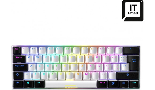 IT layout - Sharkoon SKILLER SGK50 S4, gaming keyboard (white/black, Kailh Red)