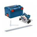 Bosch Hand-held circular saw GKS 55+ GCE Professional (blue, 1,350 watts, L-BOXX, guide rail FSN 140