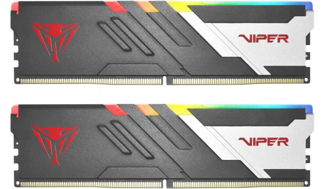 Patriot DDR5 - 32GB -6000 - CL - 36 - Dual Kit, memory (black/white, PVVR532G600C36K, Viper Venom RG