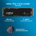 Crucial P3 2TB, SSD - M.2 - PCIe 3.0 x4