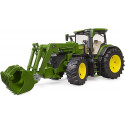 Bruder John Deere 7R 350 with front loader, model vehicle (green)