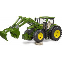 Bruder John Deere 7R 350 with front loader, model vehicle (green)