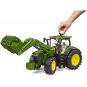 Bruder John Deere 7R 350 with front loader, model vehicle (green)