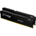 Kingston FURY DIMM 32 GB DDR5-5200 Kit, memory (black, KF552C36BBEK2-32, Fury Beast , XMP, EXPO, for