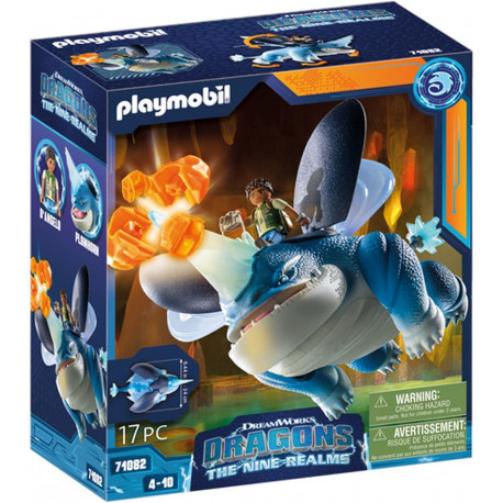 71082 Dragons: The Nine Realms - Plowhorn & D'Angelo (Mit Kristallfels zum Sprengen)