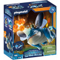 PLAYMOBIL 71082 Dragons: The Nine Realms - Plowhorn & D'Angelo, Construction Toy (With Crystal Rock 