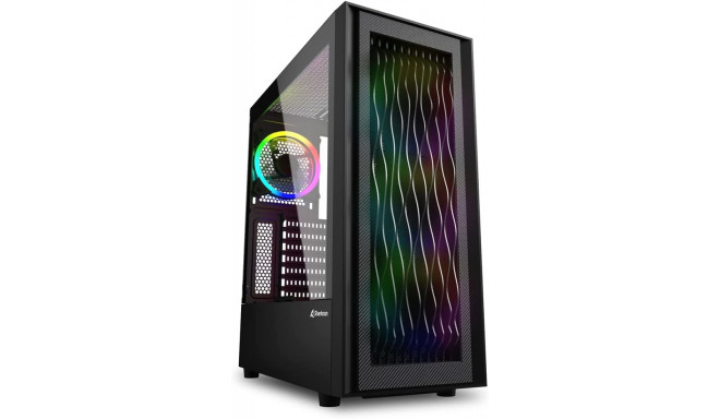 Sharkoon RGB WAVE, pc case (black, tempered glass side panel)