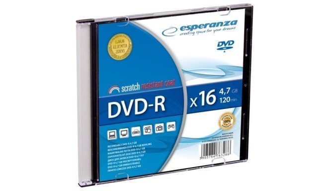 ESPERANZA 1113 - DVD-R [ slim jewel case 1 | 4.7GB | 16x ] - 200pcs