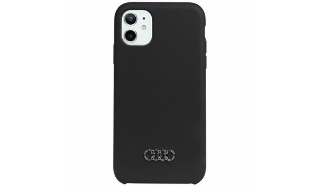 Audi Silicone Case iPhone 11 / Xr 6.1" black/black hardcase AU-LSRIP11-Q3/D1-BK