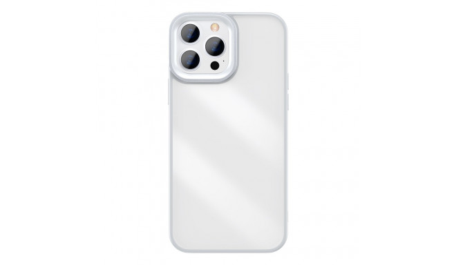 Baseus Crystal Phone Case Armor Case for iPhone 13 Pro with Gel Frame gray (ARJT000413)