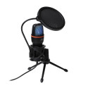 Microphone capacitive standing MART AC-02 triple USB LED