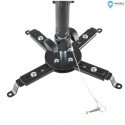 4World Projector Ceiling Bracket tilting/ height-adjustable 40-65 cm, BLK