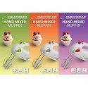 Esperanza hand mixer Muffin, white/red (EKM007R)